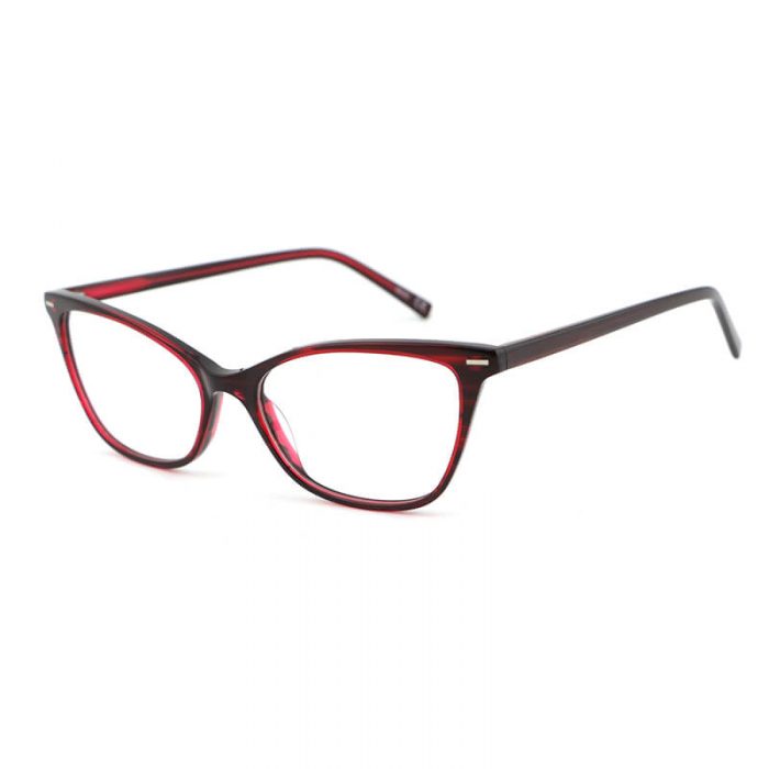 Lady cat eye optical frame wholesale customized acetate prescription acetate eyeglasses frame