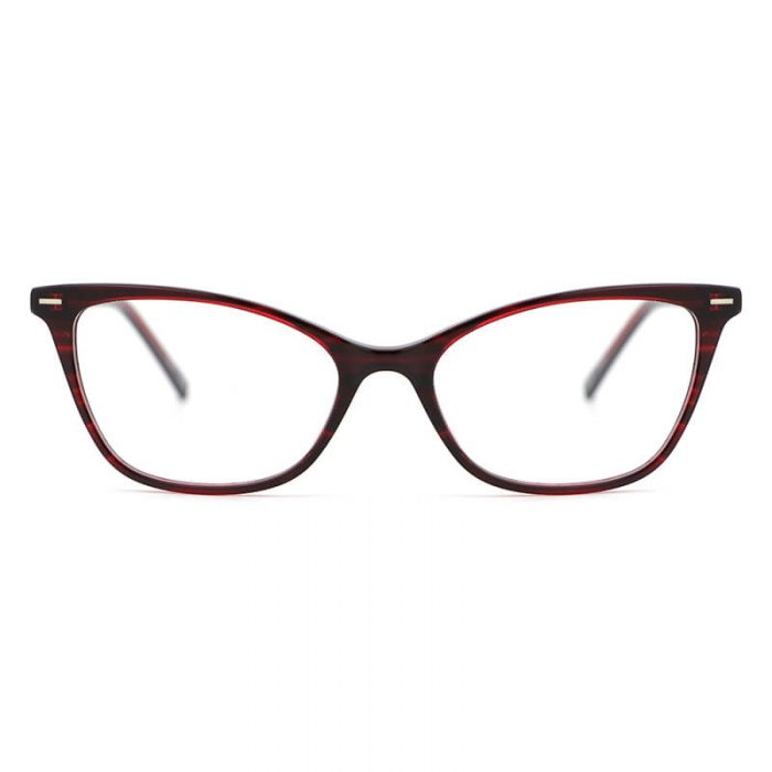 Lady cat eye optical frame wholesale customized acetate prescription acetate eyeglasses frame - Image 4