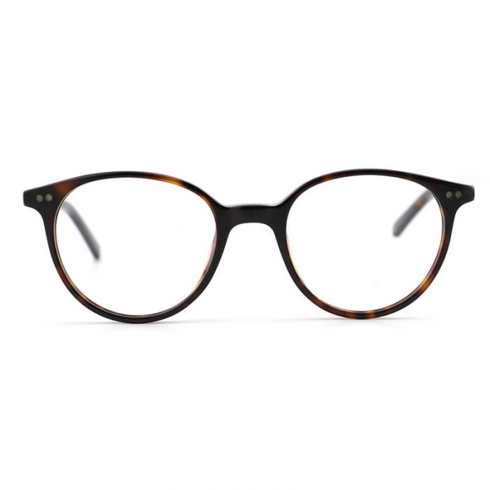 Mens big round glasses tortoise shell optical frame wholesale designer acetate eyeglasses - Image 3
