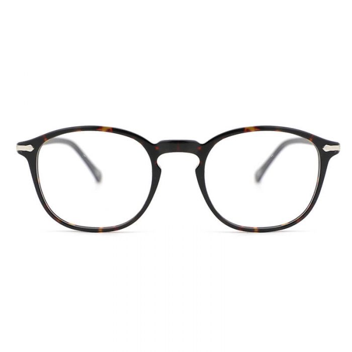 Round frame acetate optical glasses tortoise thin frame glasses with metal - Image 3