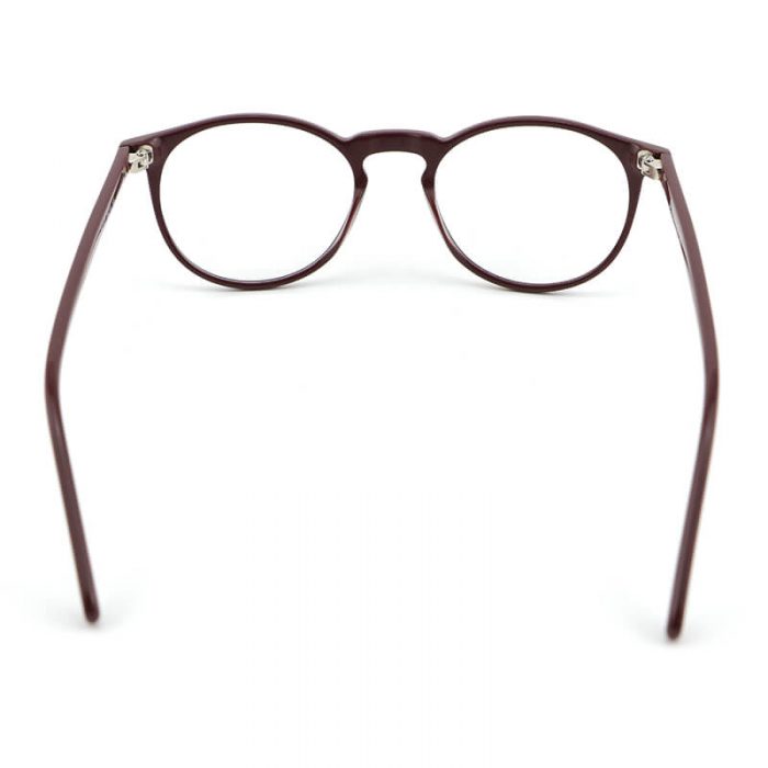 New fashion vintage round circle eyeglasses frame brown thin temples optical glasses frame - Image 5