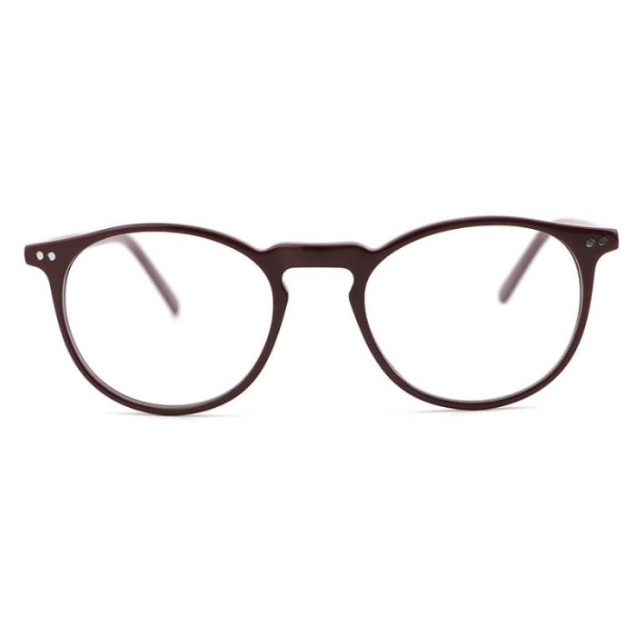 New fashion vintage round circle eyeglasses frame brown thin temples optical glasses frame - Image 4