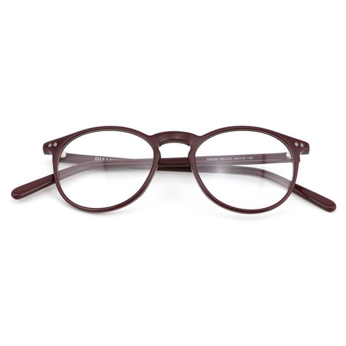 New fashion vintage round circle eyeglasses frame brown thin temples optical glasses frame - Image 3