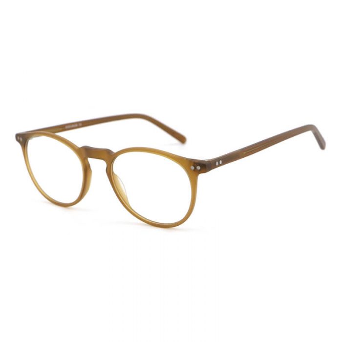 New fashion vintage round circle eyeglasses frame brown thin temples optical glasses frame - Image 8