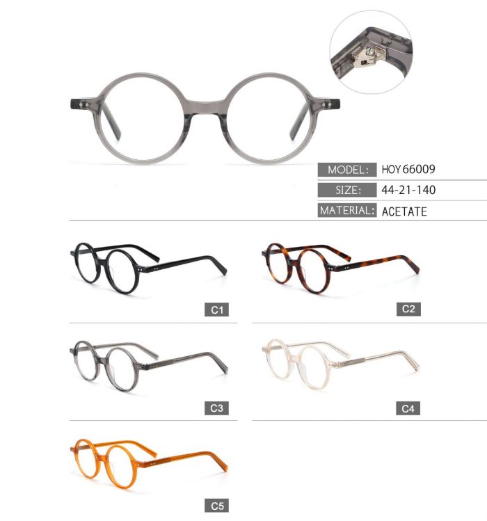 Round frame optical eyeglasses circle eyeglasses custom logo glasses optical frame