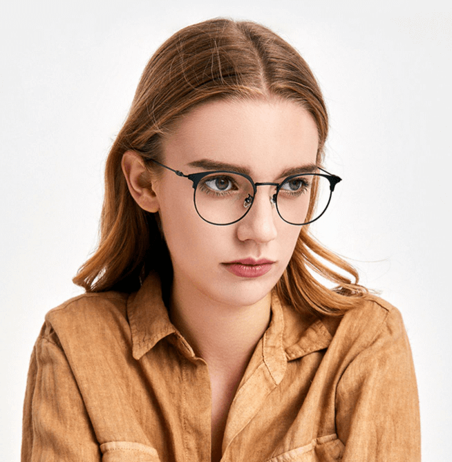 best shape of eyeglasses for round face