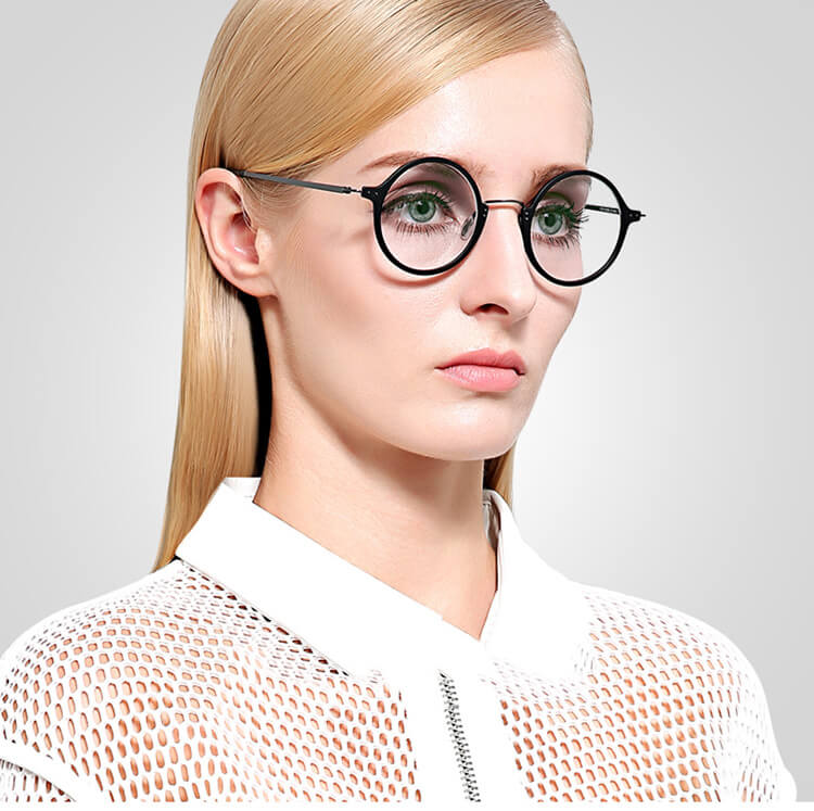 round shape optical frame for women men