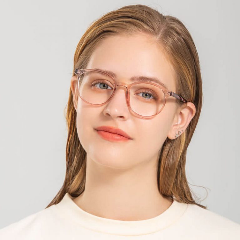 transparent frame glasses for women