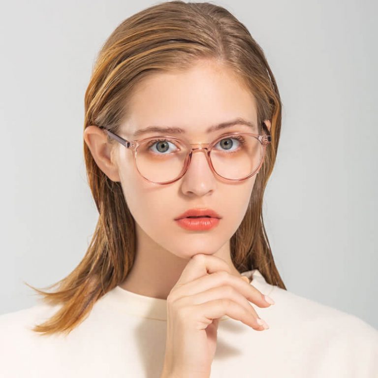 transparent glasses frame women