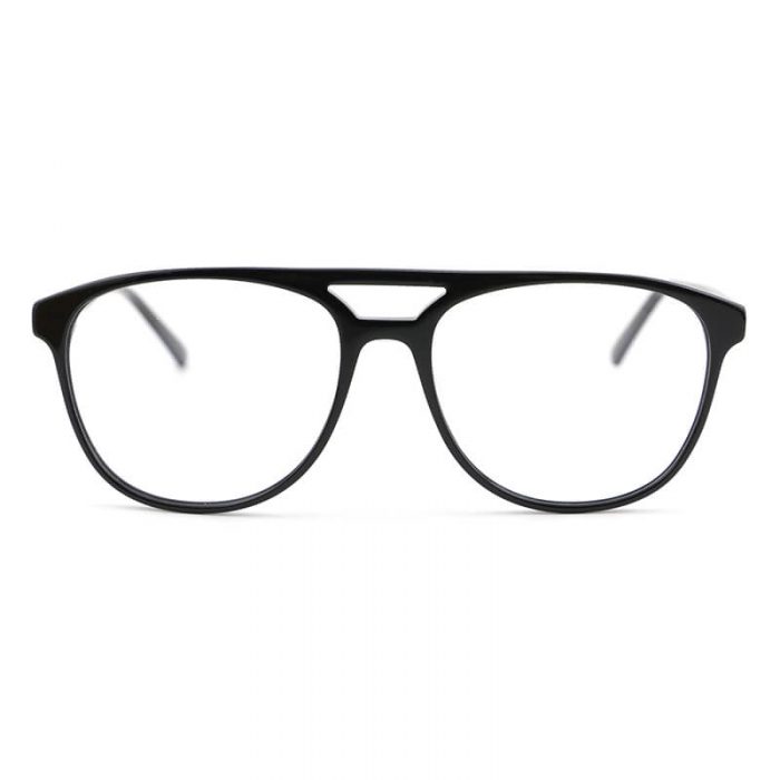 Double bridge gradient acetate aviator optical frame flat top men pilot eyeglasses - Image 8