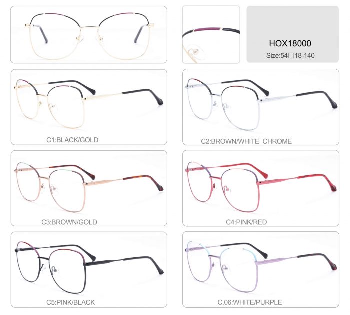 Wholesale design metal full optical frame manufacturer golden metal women men eyeglasses