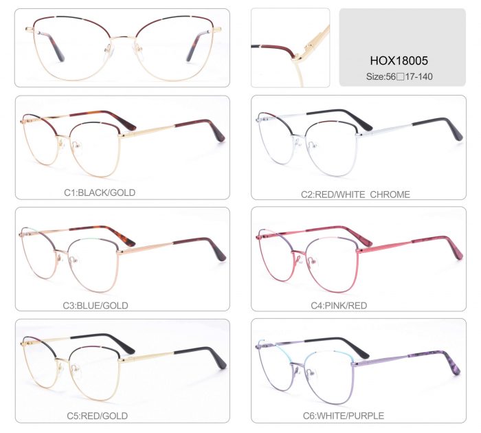 Wholesale design metal full optical frame manufacturer golden metal women men eyeglasses - Image 3
