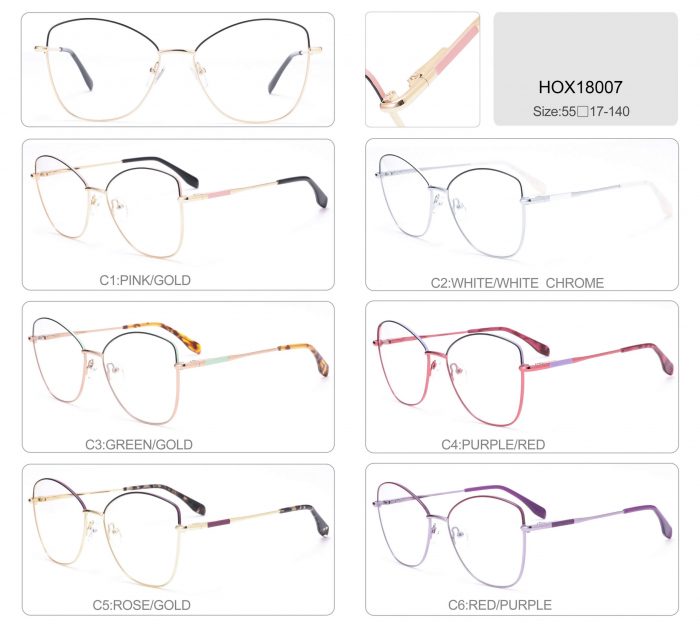 Wholesale design metal full optical frame manufacturer golden metal women men eyeglasses - Image 5