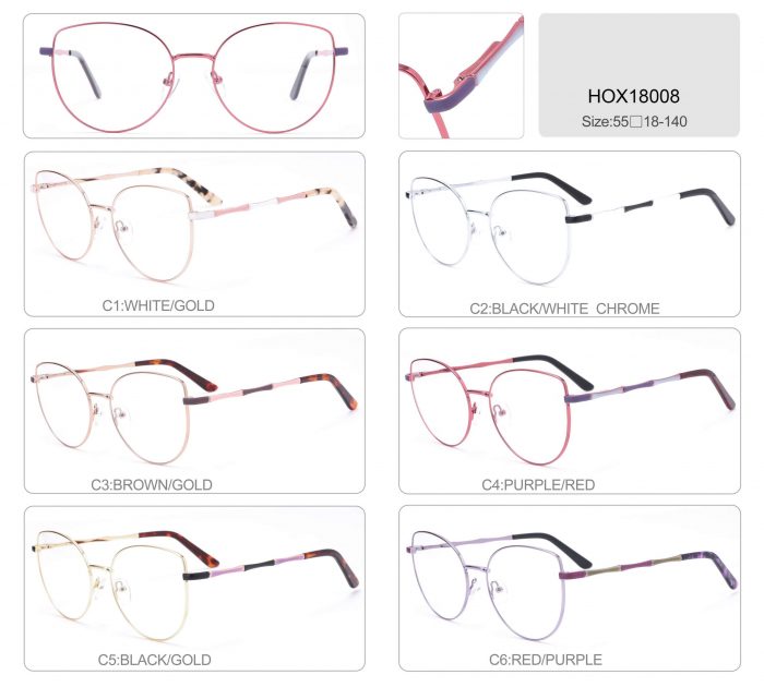 Wholesale design metal full optical frame manufacturer golden metal women men eyeglasses - Image 6
