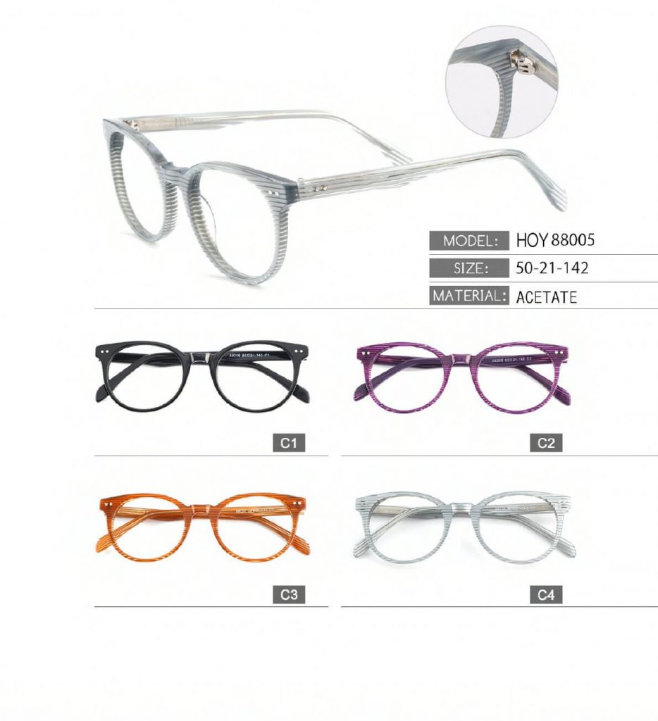 HOY88005 china handmade acetate eyeglasses supplier