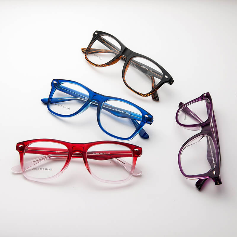 rectangle thick plastic eyeglasses